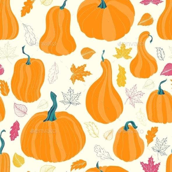 Autumn Pumpkins And Leaves Autumn Pumpkins And Leaves