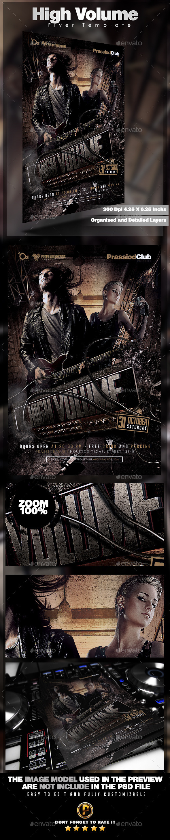 High Volume Flyer Template - Concerts Events
