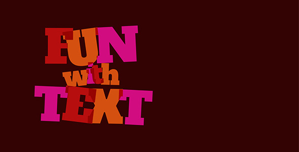 Fun With Text - Cartoon Titles Pack