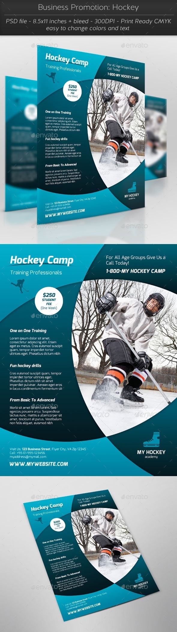 Business Promotion: Hockey - Corporate Flyers