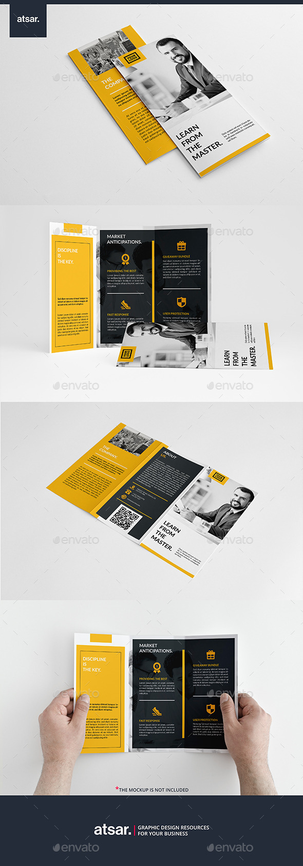 Modern Yellow Trifold - Corporate Brochures