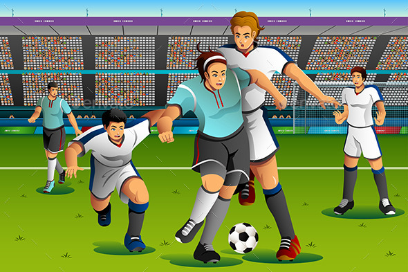 People Playing Soccer in the Competition People Playing Soccer in the Competition