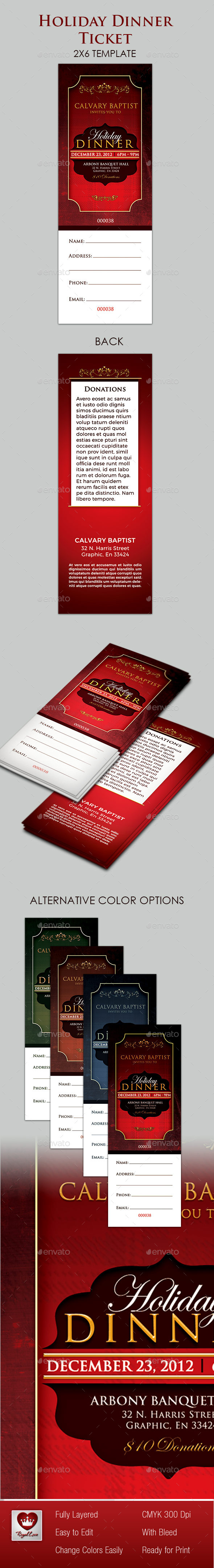 Holiday Dinner Ticket - Miscellaneous Events