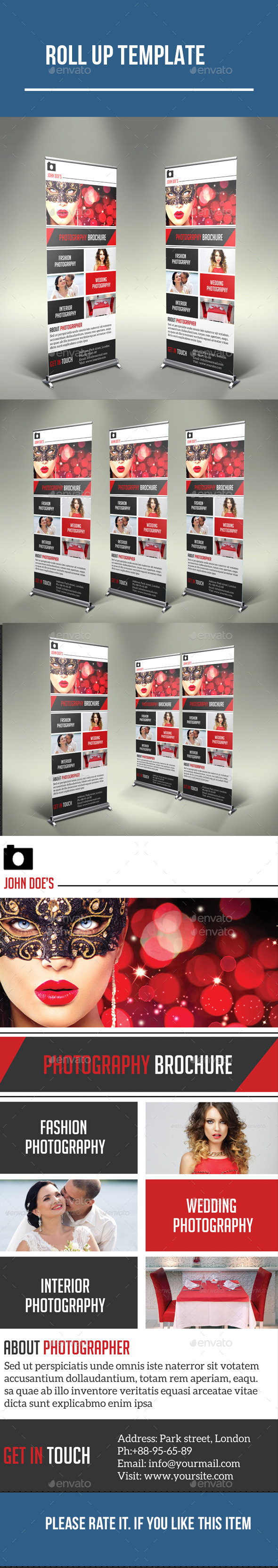Photography Roll Up - Signage Print Templates