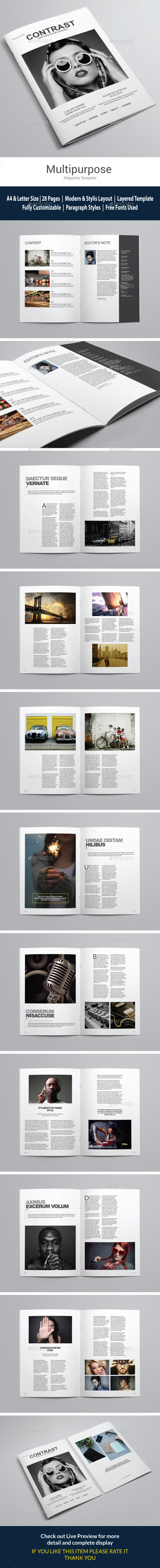 Indesign Clean Magazine vol 1 Indesign Clean Magazine vol 1