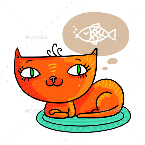Cat Dreaming about Fish Cat Dreaming about Fish