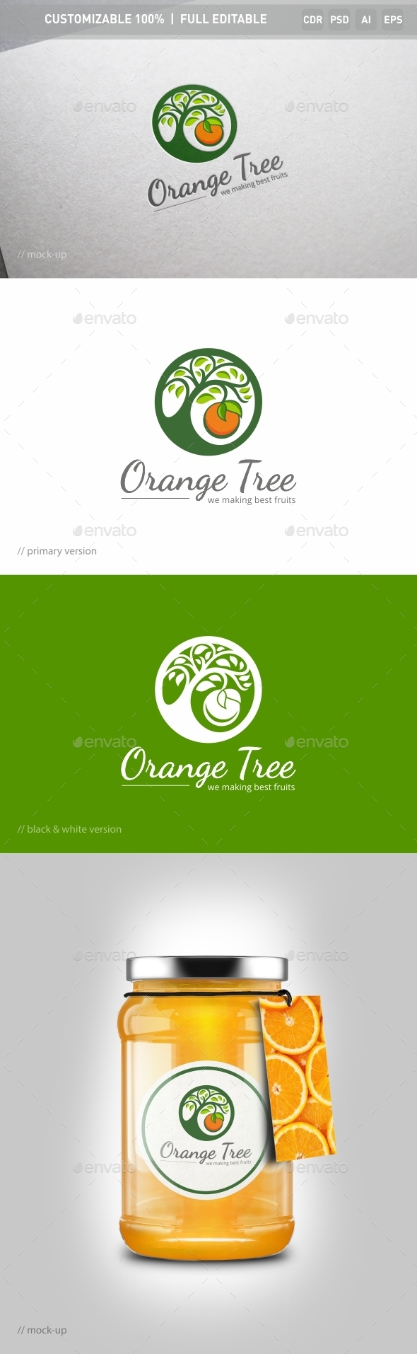 Orange Tree Logo Template Orange Tree Logo Template