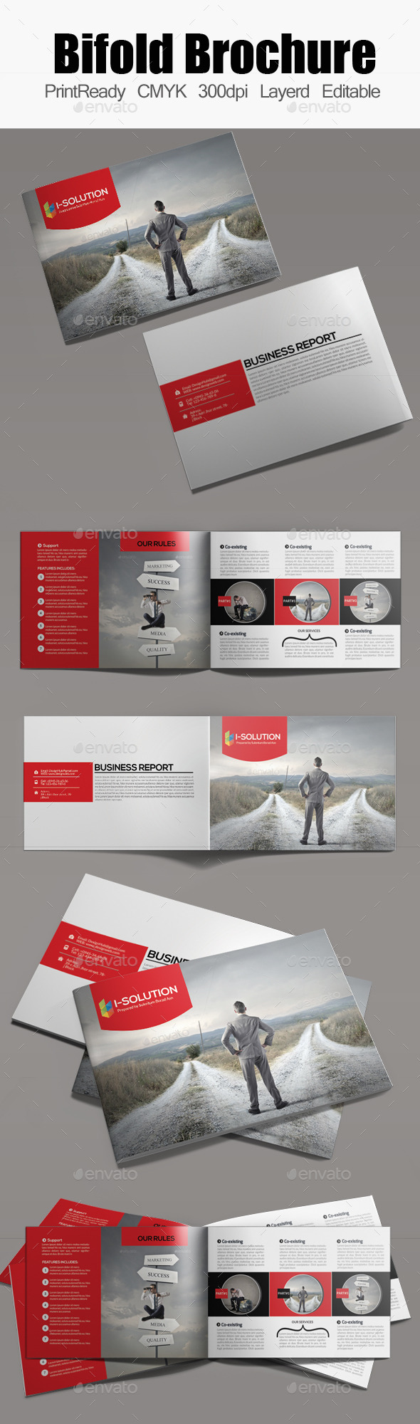 Bifold Brochure Template - Corporate Brochures