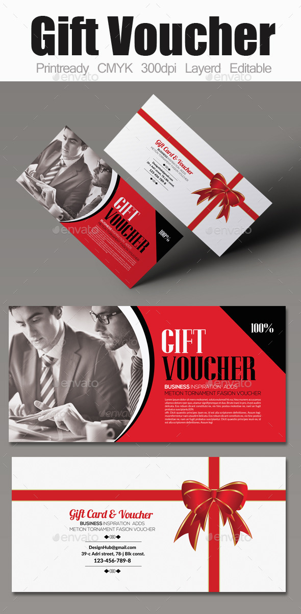 Business Gift Voucher - Cards & Invites Print Templates