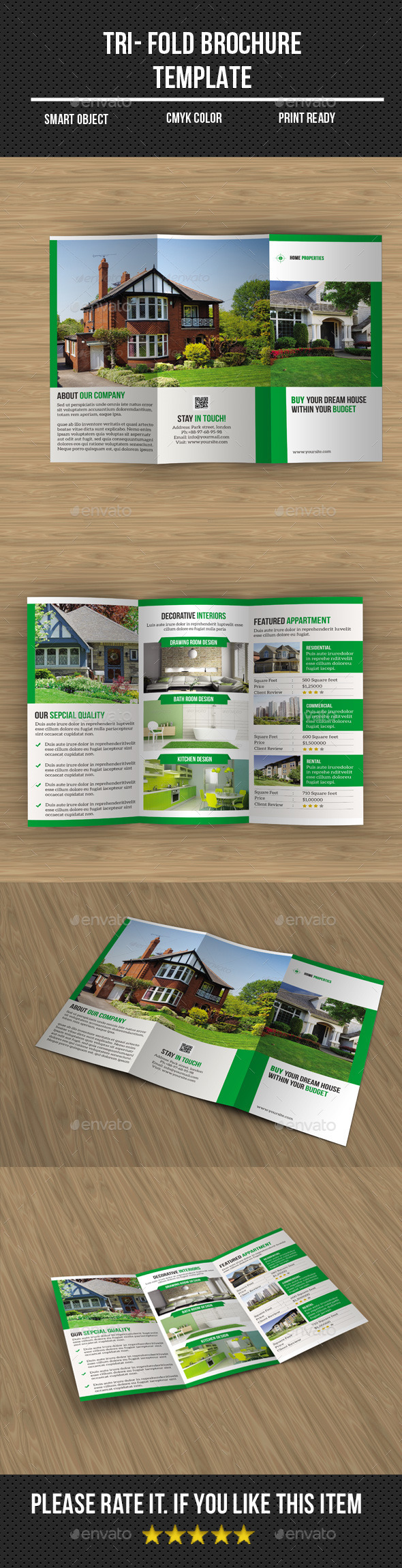 Real Estate Tri- Fold Brochure - Corporate Brochures