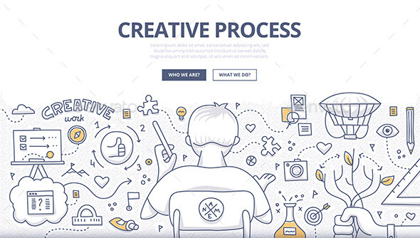 Creative Process Doodle Design Creative Process Doodle Design