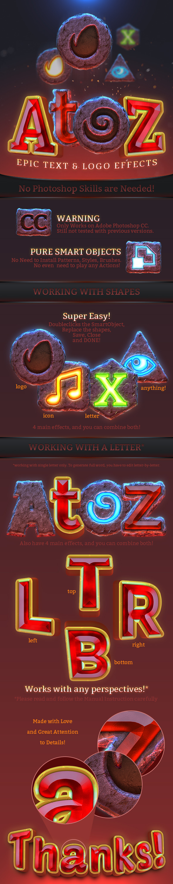 AtoZ: Epic Text & Logo Effect - Text Effects Styles