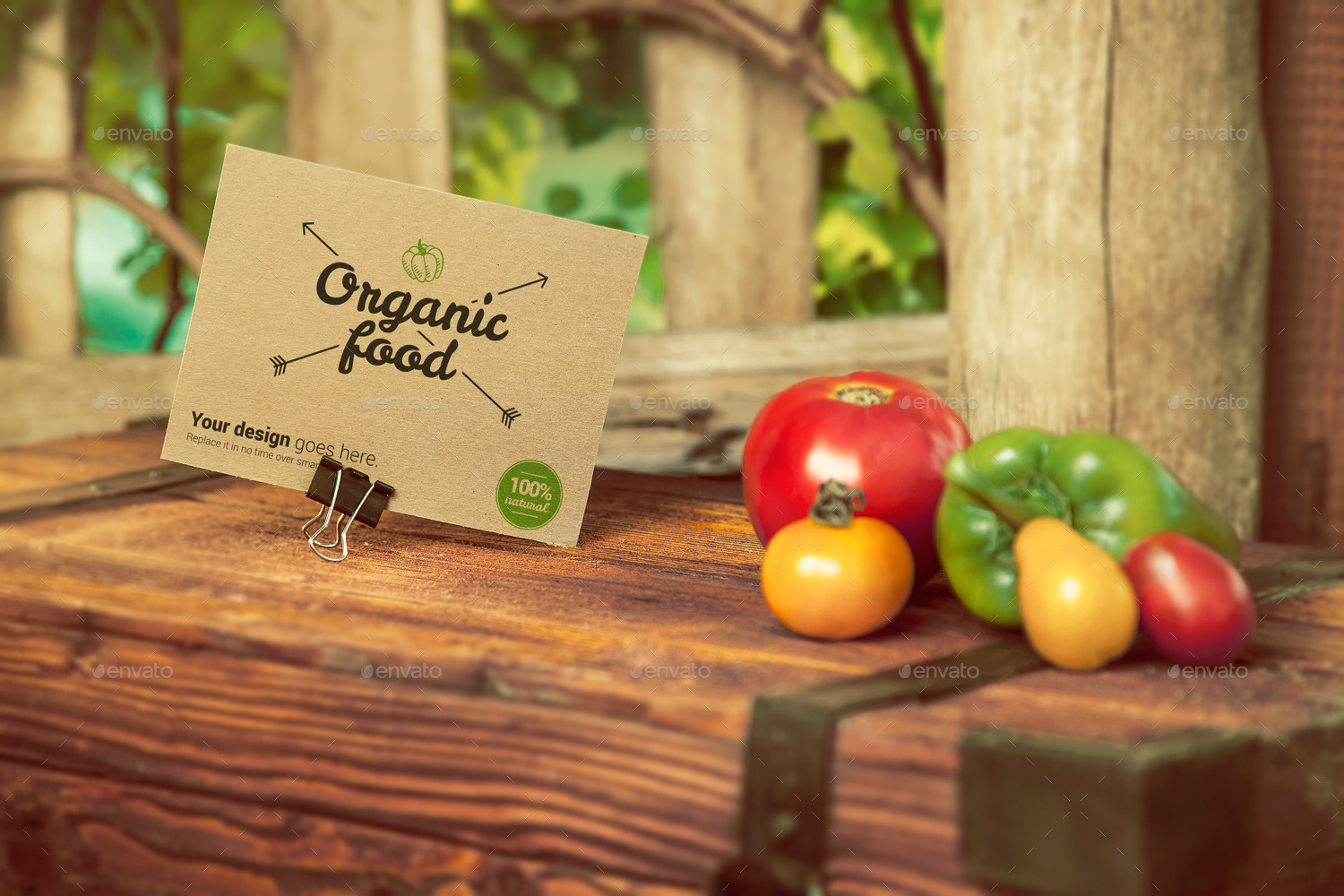 Download Organic Food Photo Mockup / Vegetables by CreativeForm ...