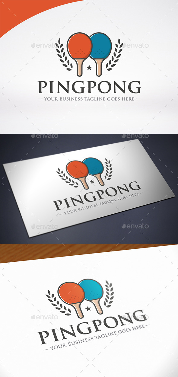 Ping Pong Logo Template Ping Pong Logo Template