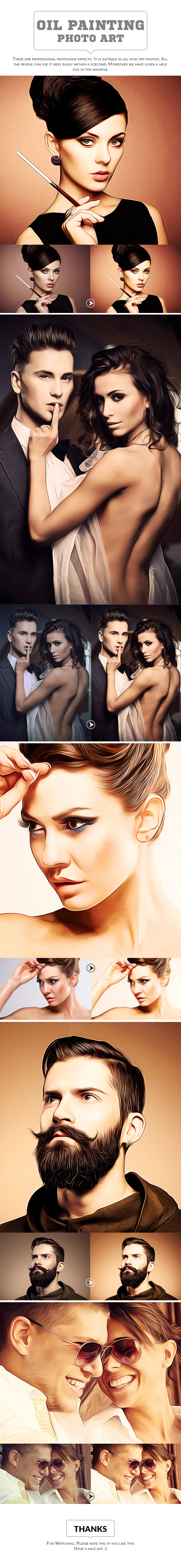 Oil Painting Art - Photo Effects Actions