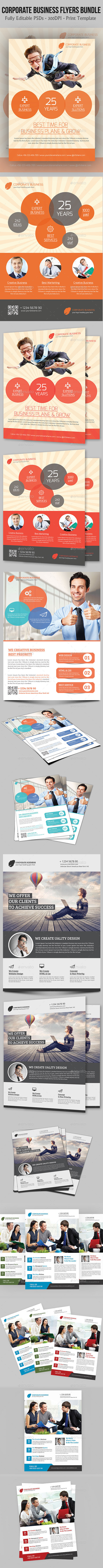 Corporate Business Flyers Bundle - Flyers Print Templates