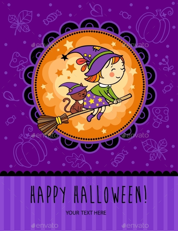 Childish Halloween Card Childish Halloween Card