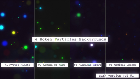 Bokeh Particles Dark Volume I alt