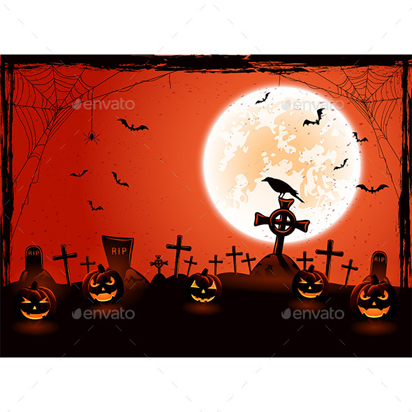 Halloween Background with Pumpkins Halloween Background with Pumpkins