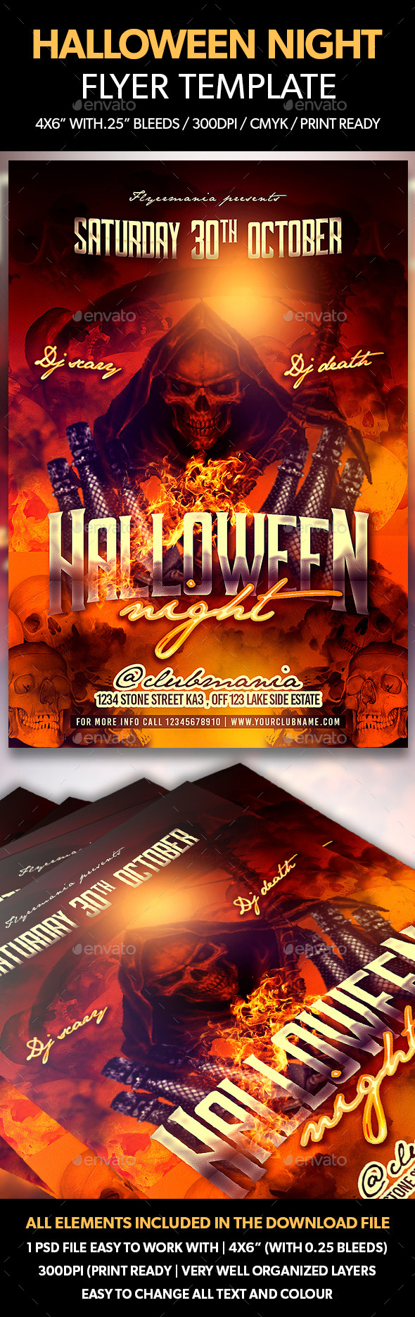 Halloween Night Flyer Template - Events Flyers