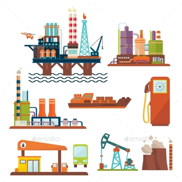 Oil Industry Business Concept of Gasoline - Industries Business
