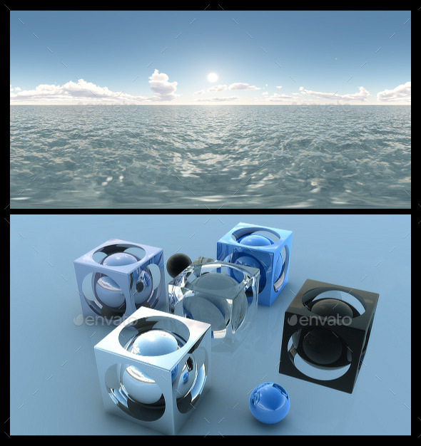 Ocean Blue Clouds 5 - HDRI - 3DOcean Item for Sale