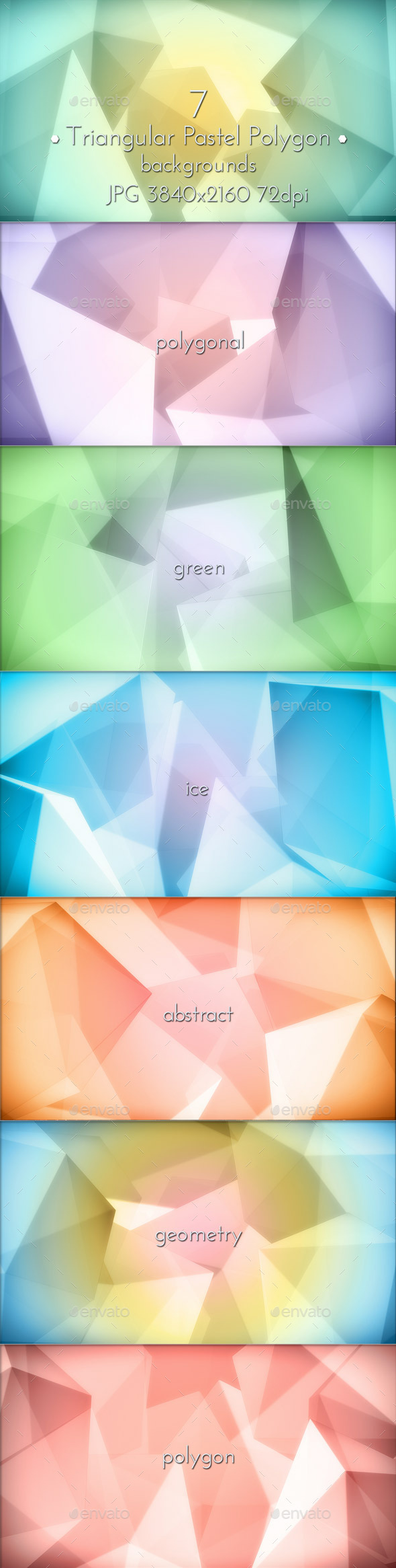 Pastel Polygon Background