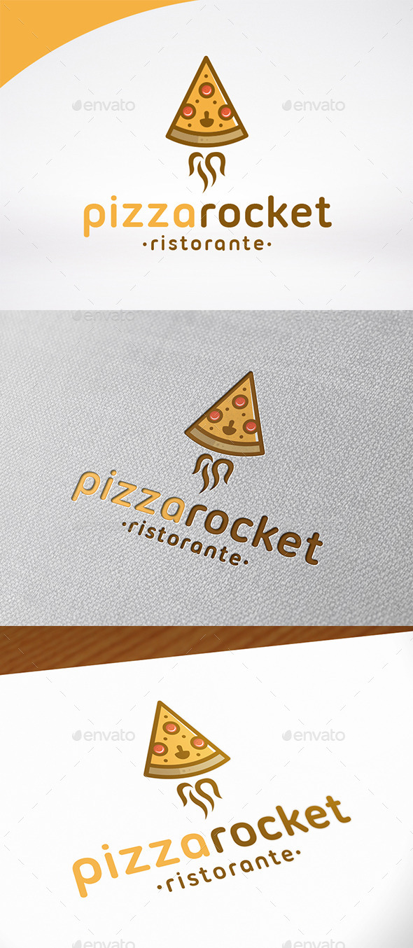 Pizza Rocket Logo Template By Bosstwinsmusic Graphicriver