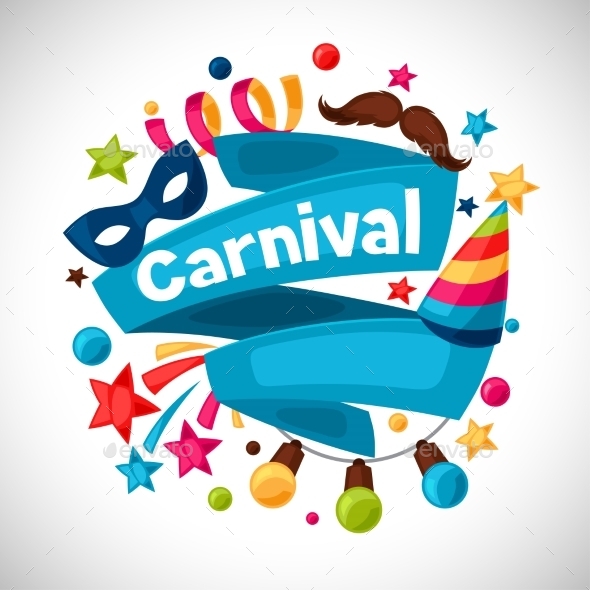 Carnival Show And Party Greeting Card - Seasons/Holidays Conceptual