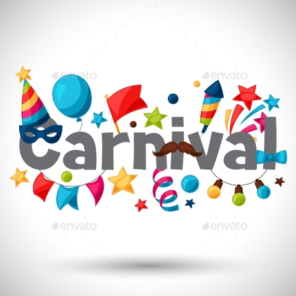 Carnival Show And Party Greeting Card - Seasons/Holidays Conceptual