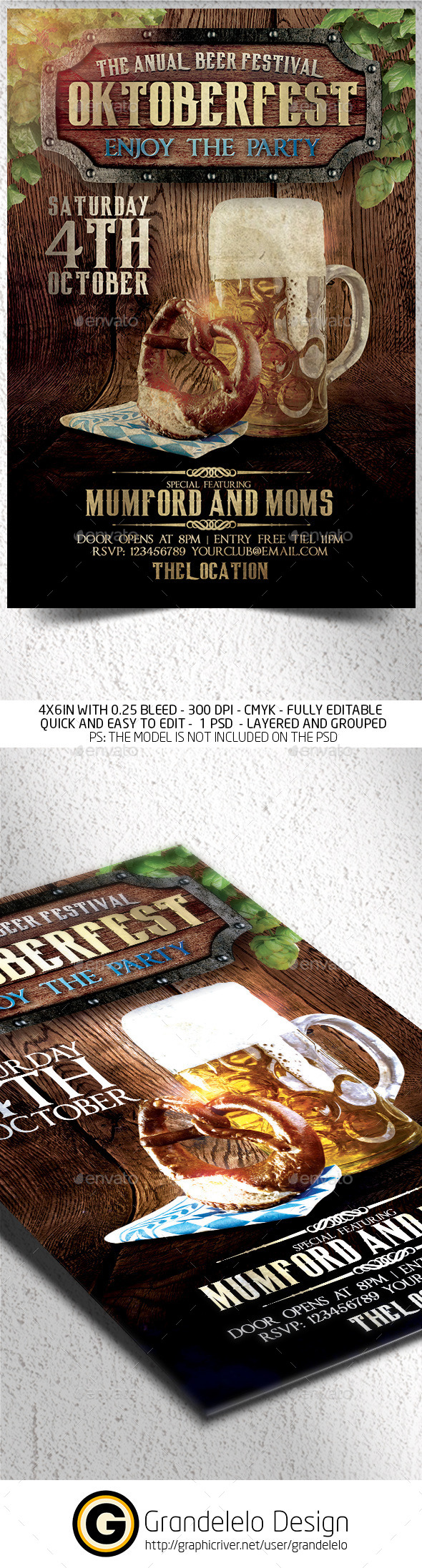The Oktoberfest Flyer Template - Clubs & Parties Events