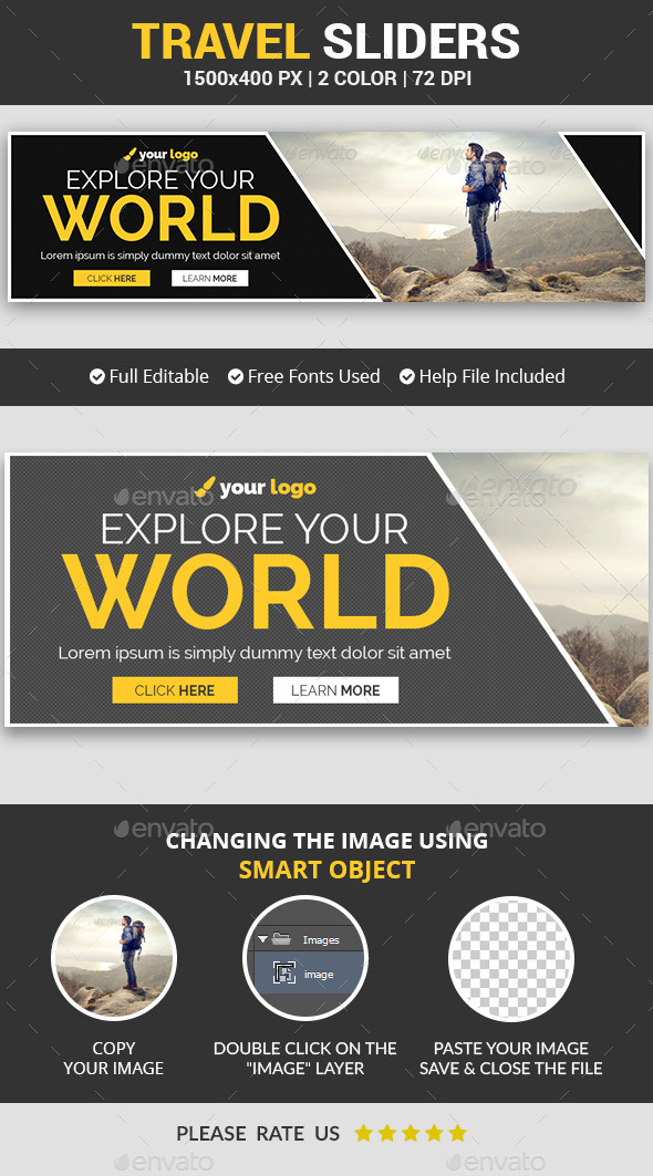 Travel Slider v9 - Sliders & Features Web Elements