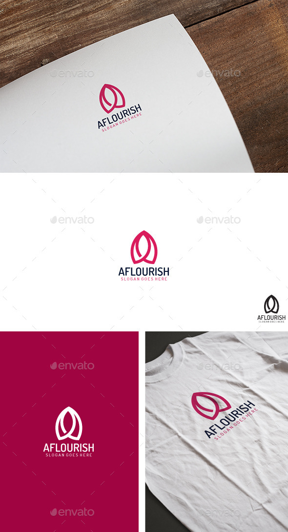 A Letter Florish Logo - Letters Logo Templates