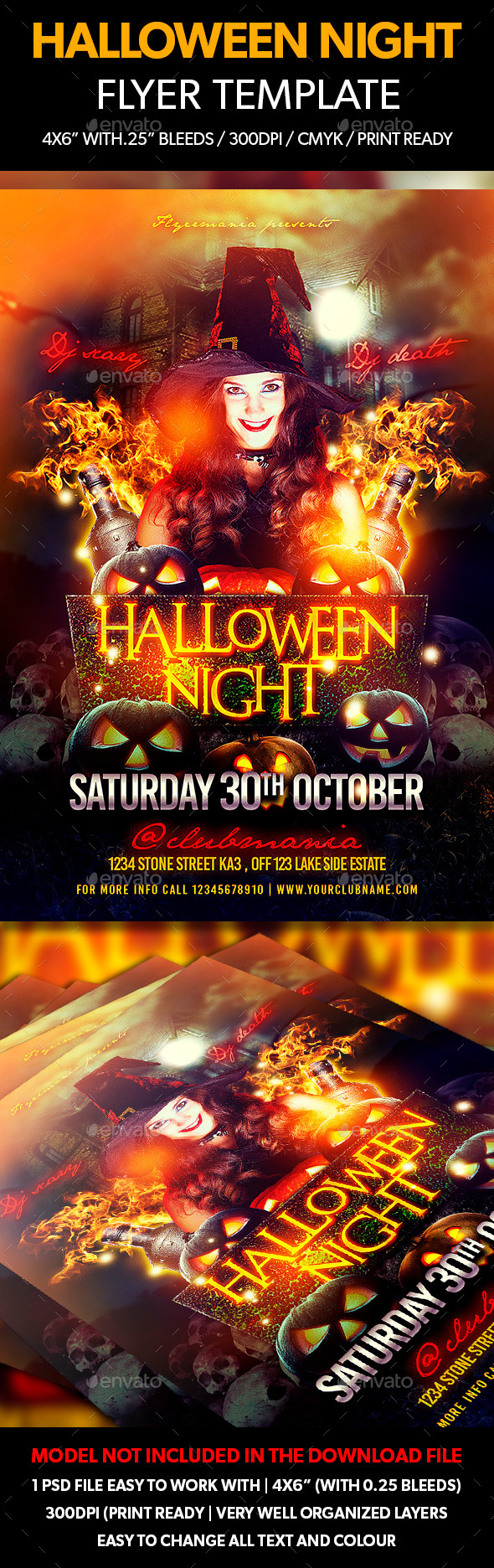 Halloween Night Flyer Template - Events Flyers