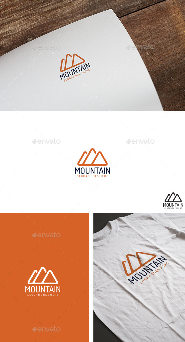 Mountain Classic Logo - Nature Logo Templates
