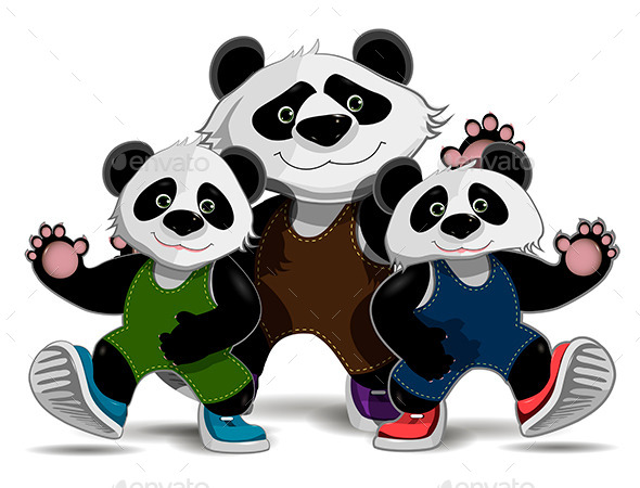 Family of Pandas Family of Pandas