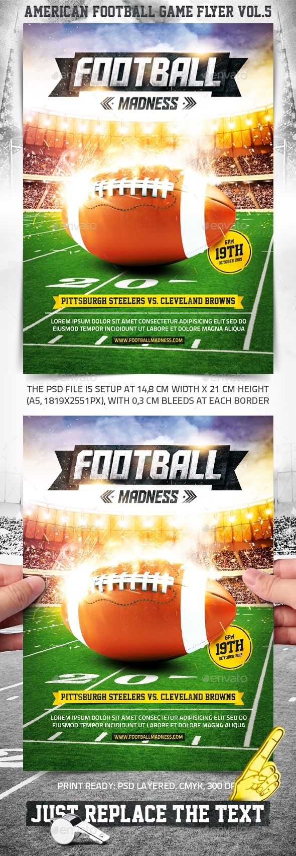 American Football Game Flyer vol.5 American Football Game Flyer vol.5