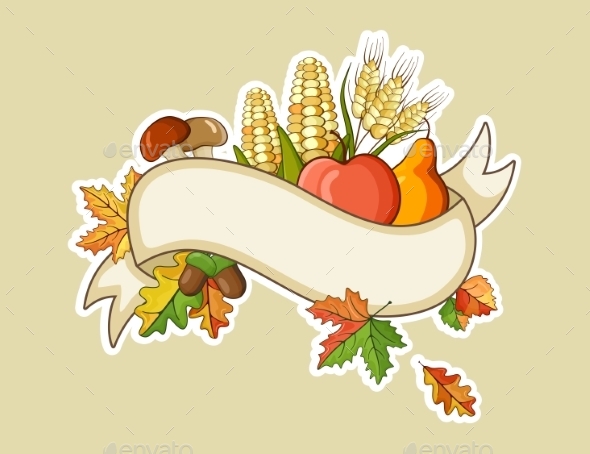 Harvest Thanksgiving Flat Banners Harvest Thanksgiving Flat Banners