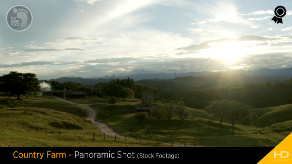 Country Farm - Panoramic Shot