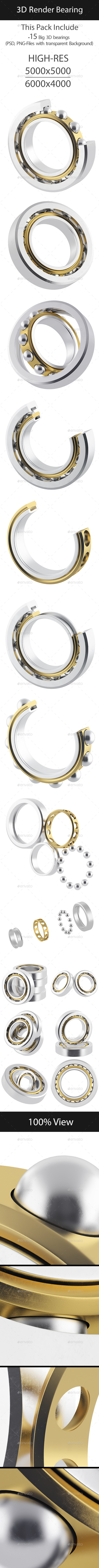 3D Illustrations 15 Ball Bearings 3D Illustrations 15 Ball Bearings