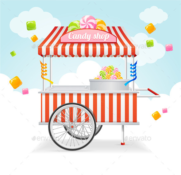 Candy Cart Market Card Candy Cart Market Card