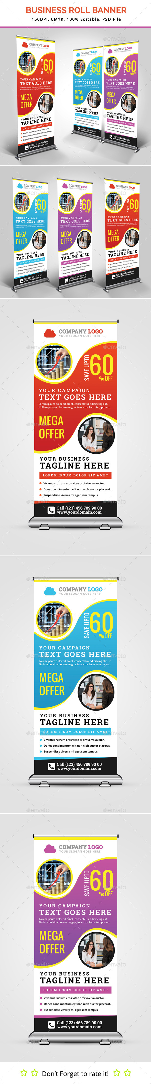 Business Roll Up Banner V17 - Signage Print Templates