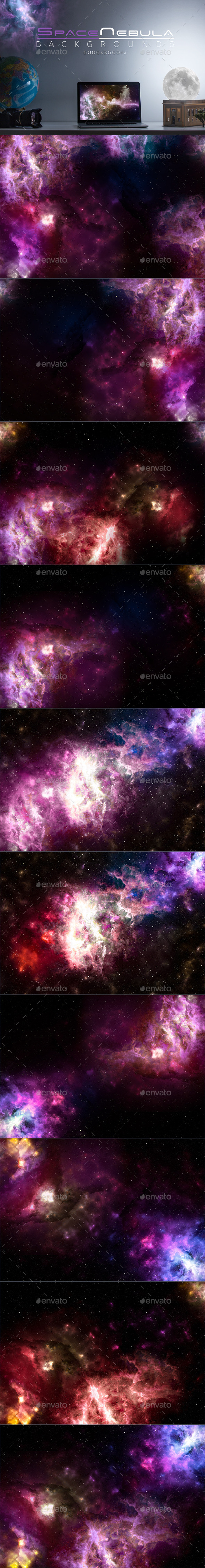 Space Nebula Backgrounds - Backgrounds Graphics