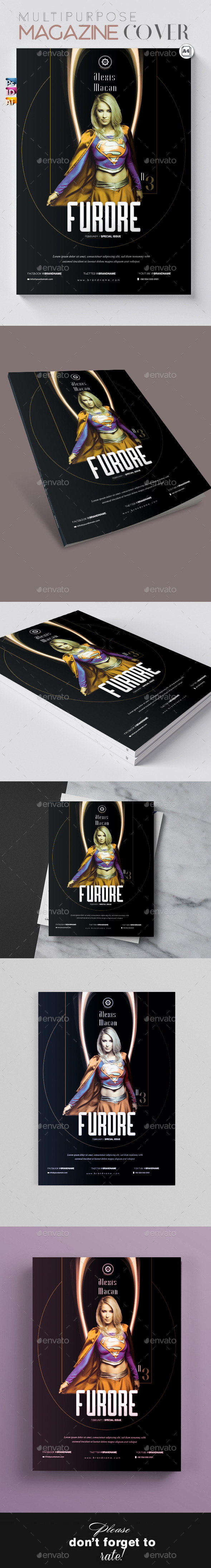 Multipurpose Magazine Cover with All Formats - Magazines Print Templates