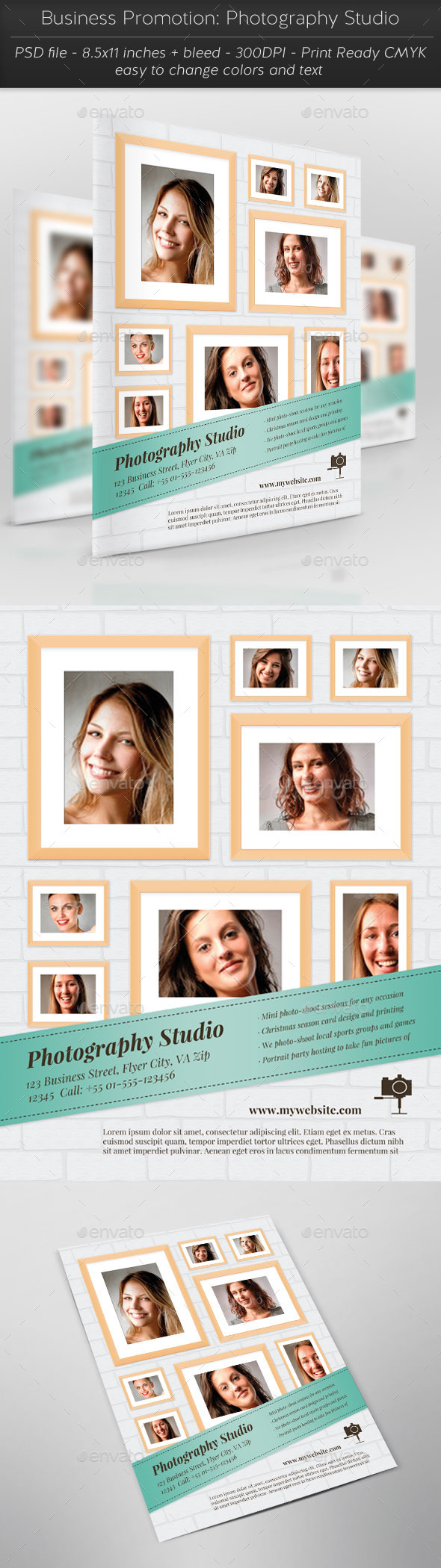 Business Promotion: Photography Studio - Flyers Print Templates