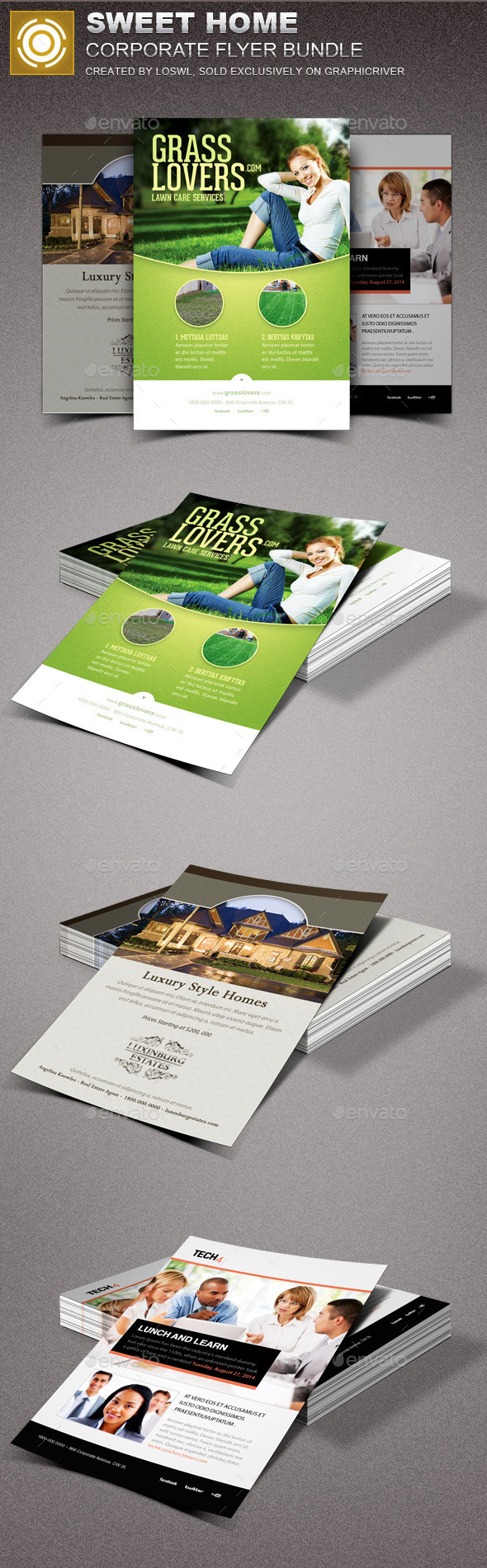 Sweet Home Corporate Flyer Bundle - Corporate Flyers