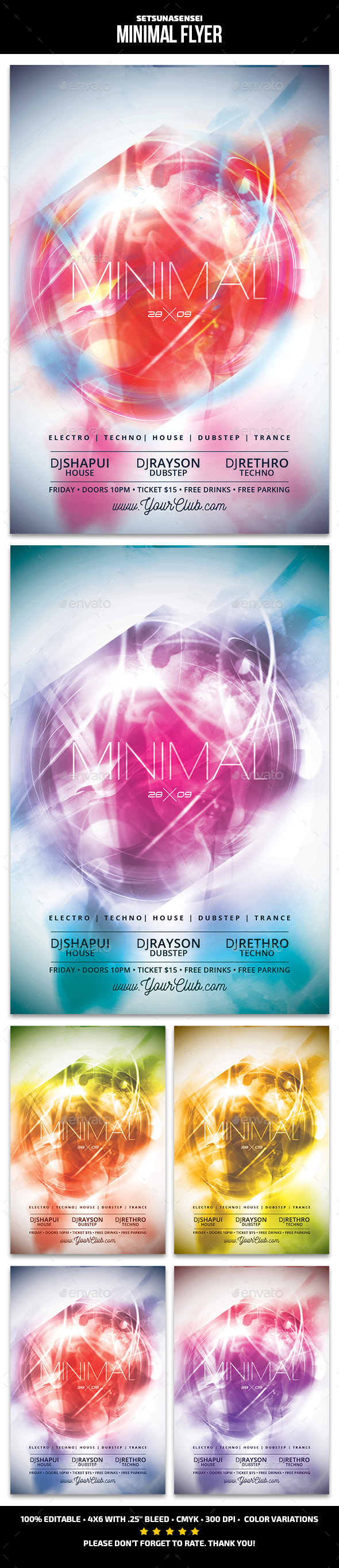 Minimal Flyer - Clubs & Parties Events