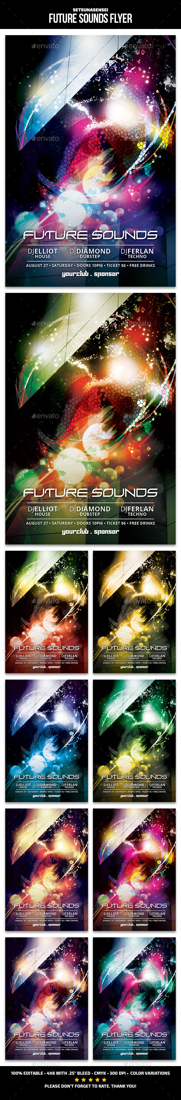 Future Sounds Flyer - Clubs & Parties Events