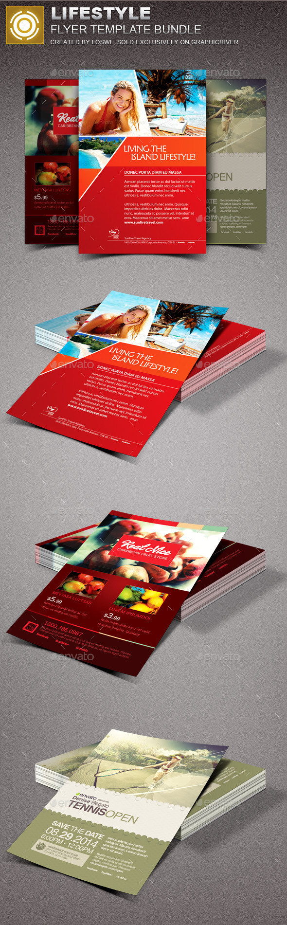Lifestyle Flyer Template Bundle - Events Flyers