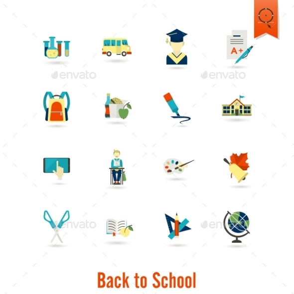 School And Education Icons School And Education Icons